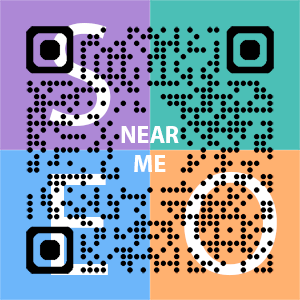 Near Me SEO Company logo with QR code for quick consultation in Arvada.