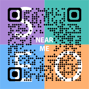Near Me SEO Company logo with QR code for quick consultation in Aurora.