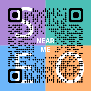 Near Me SEO Company logo with QR code for quick consultation in Aurora.