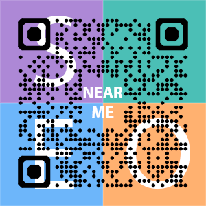 Near Me SEO Company logo with QR code for quick consultation in Avon.