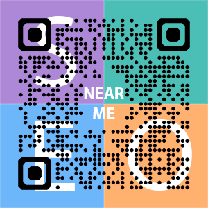 Near Me SEO Company logo with QR code for quick consultation in Baton Rouge.