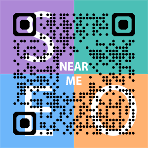 Near Me SEO Company logo with QR code for quick consultation in Boise.