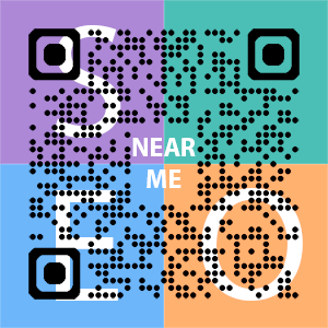 Near Me SEO Company logo with QR code for quick consultation in Bradenton.