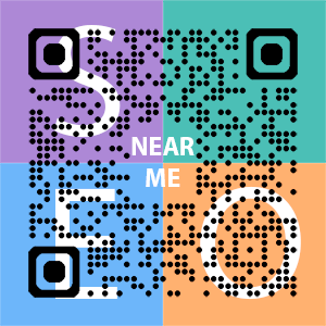 Near Me SEO Company logo with QR code for quick consultation in Caldwell.