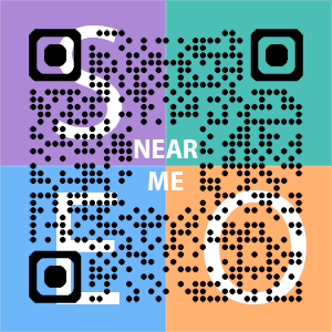 Near Me SEO Company logo with QR code for quick consultation in Cape Coral.