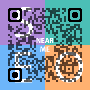 Near Me SEO Company logo with QR code for quick consultation in Clearwater.