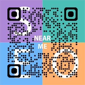 Near Me SEO Company logo with QR code for quick consultation in Colorado Springs.