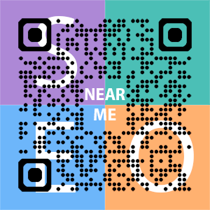 Near Me SEO Company logo with QR code for quick consultation in Daytona Beach.