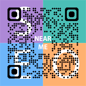 Near Me SEO Company logo with QR code for quick consultation in Denver.