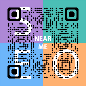 Near Me SEO Company logo with QR code for quick consultation in Dover.