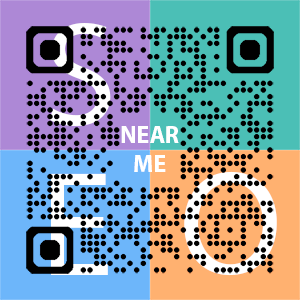 Near Me SEO Company logo with QR code for quick consultation in Evansville.