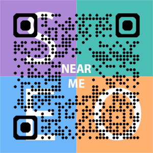Near Me SEO Company logo with QR code for quick consultation in Folsom.