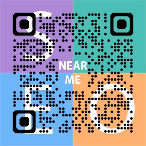 Near Me SEO Company logo with QR code for quick consultation in Fort Collins.