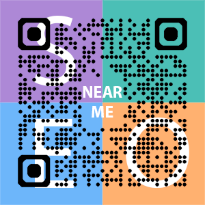 Near Me SEO Company logo with QR code for quick consultation in Fort Lauderdale.