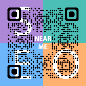 Near Me SEO Company logo with QR code for quick consultation in Fort Myers.