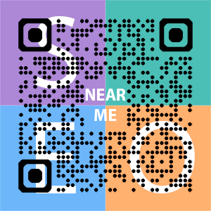 Near Me SEO Company logo with QR code for quick consultation in Fort Wayne.