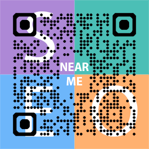Near Me SEO Company logo with QR code for quick consultation in Fremont.
