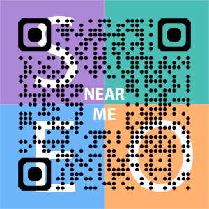 Near Me SEO Company logo with QR code for quick consultation in Gaithersburg.