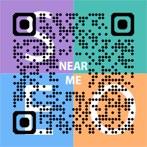Near Me SEO Company logo with QR code for quick consultation in Glendale.