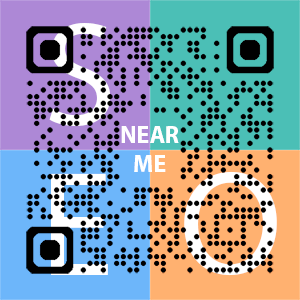 Near Me SEO Company logo with QR code for quick consultation in Glenwood Springs.