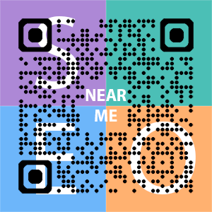 Near Me SEO Company logo with QR code for quick consultation in Hartford.