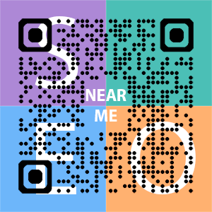 Near Me SEO Company logo with QR code for quick consultation in Jacksonville.