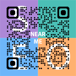 Near Me SEO Company logo with QR code for quick consultation in Lakeland.