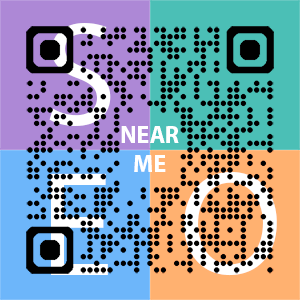 Near Me SEO Company logo with QR code for quick consultation in Littleton.