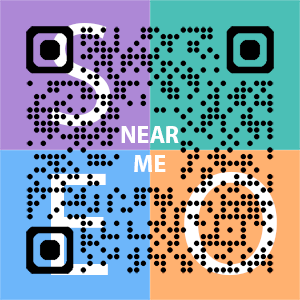 Near Me SEO Company logo with QR code for quick consultation in Longmont.