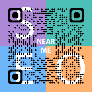 Near Me SEO Company logo with QR code for quick consultation in Louisville.