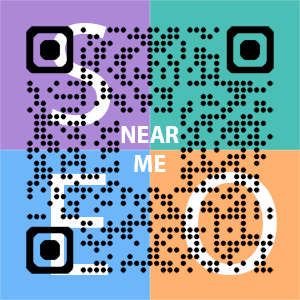 Near Me SEO Company logo with QR code for quick consultation in Macon.
