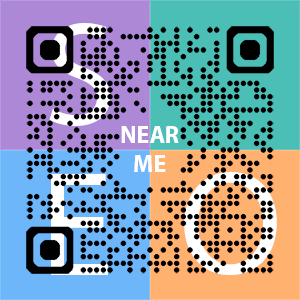 Near Me SEO Company logo with QR code for quick consultation in Miramar.