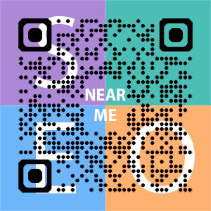Near Me SEO Company logo with QR code for quick consultation in Mobile.