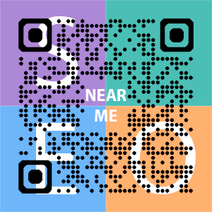 Near Me SEO Company logo with QR code for quick consultation in Mountain View.