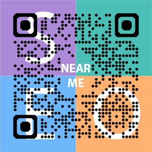 Near Me SEO Company logo with QR code for quick consultation in Napa.