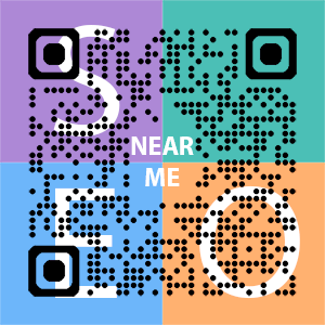 Near Me SEO Company logo with QR code for quick consultation in Naperville.