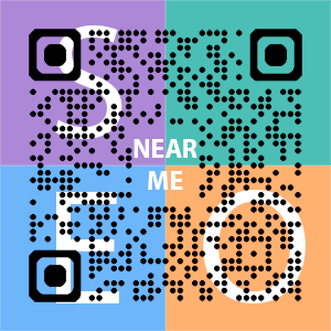 Near Me SEO Company logo with QR code for quick consultation in New Haven.