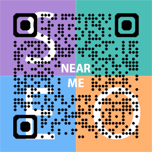 Near Me SEO Company logo with QR code for quick consultation in North Little Rock.