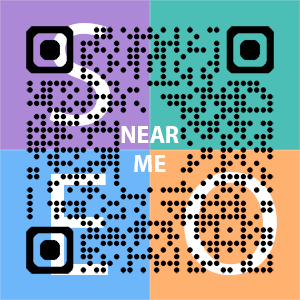 Near Me SEO Company logo with QR code for quick consultation in Norwich.