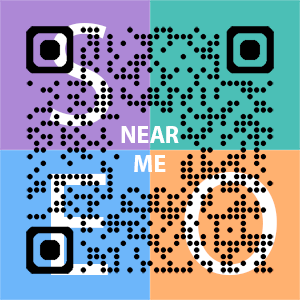 Near Me SEO Company logo with QR code for quick consultation in Ontario.