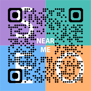 Near Me SEO Company logo with QR code for quick consultation in Oxnard.