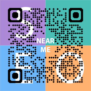 Near Me SEO Company logo with QR code for quick consultation in Pocatello.