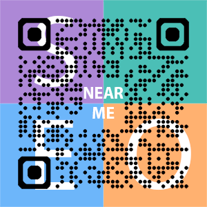 Near Me SEO Company logo with QR code for quick consultation in Portage.