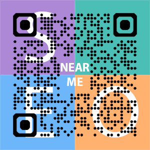 Near Me SEO Company logo with QR code for quick consultation in Redding.