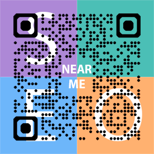 Near Me SEO Company logo with QR code for quick consultation in Rockville.