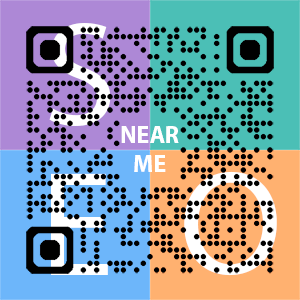 Near Me SEO Company logo with QR code for quick consultation in San Juan Capistrano.