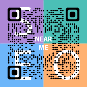 Near Me SEO Company logo with QR code for quick consultation in Savannah.