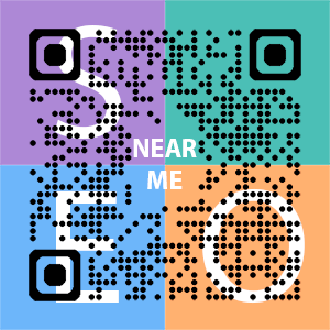 Near Me SEO Company logo with QR code for quick consultation in Scarborough.