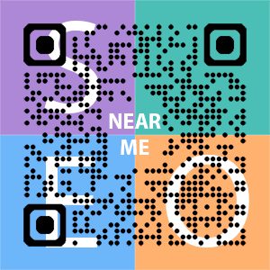 Near Me SEO Company logo with QR code for quick consultation in Tallahassee.