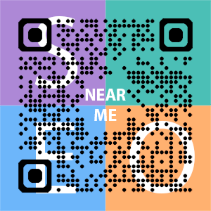 Near Me SEO Company logo with QR code for quick consultation in Topeka.